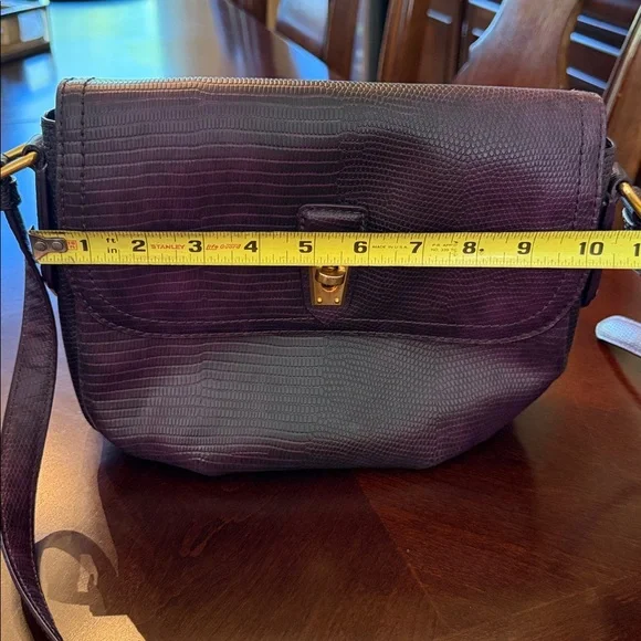 Marc By Marc Jacobs Lizard Embossed Color Purple Shoulder bag/ Crossbody Bag - Picture 13 of 17